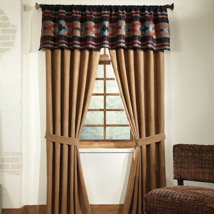 Veratex Santa Fe Window Curtain Panel And Valance Bed Bath Beyond