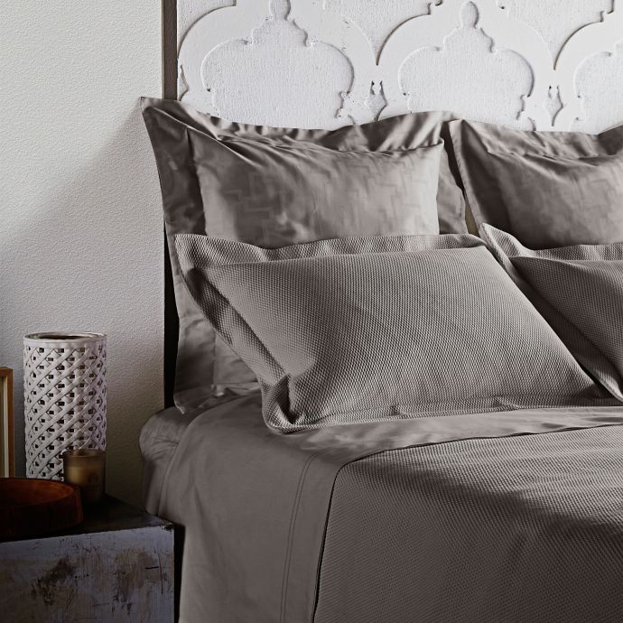 Frette At Home Creta Pillow Sham In Stone Bed Bath Beyond