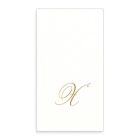 Alternate image 0 for Caspari Monogram Letter "X" Paper Linen Guest Towels (24-Pack)