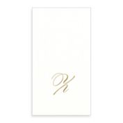 Caspari Monogram Letter "Z" Paper Linen Guest Towels (24-Pack)