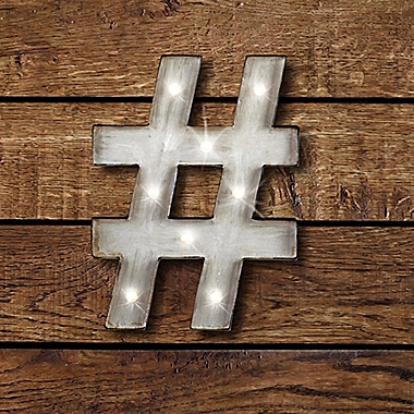 Hashtag LED Marquee Sign. View a larger version of this product image.