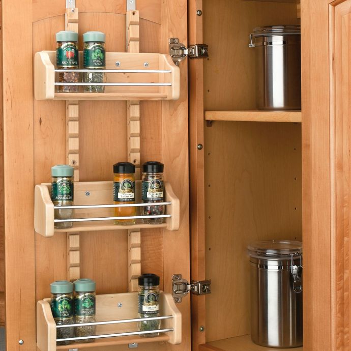 Rev A Shelf Adjustable Door Mount Spice Rack Bed Bath Beyond