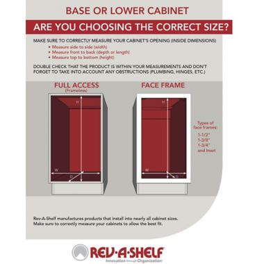 Rev-A-Shelf&reg; Base Cabinet Pull-Out Drawer. View a larger version of this product image.