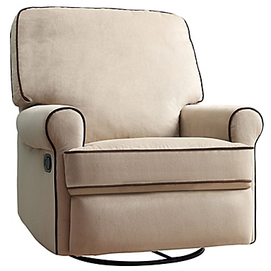 Pulaski Comfort Chair in Stella Doe with Coffee Piping. View a larger version of this product image.