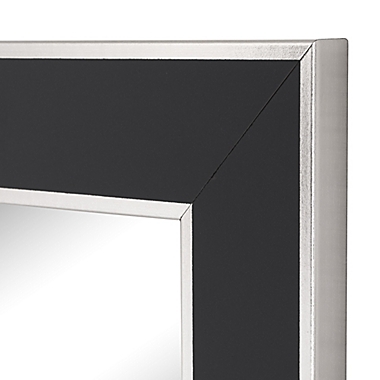 Hitchcock-Butterfield 30-Inch x 66-Inch Wall Mirror in Black Forest with Silver Edged Trim. View a larger version of this product image.