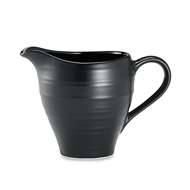 Mikasa&reg; Swirl Creamer in Black. View a larger version of this product image.