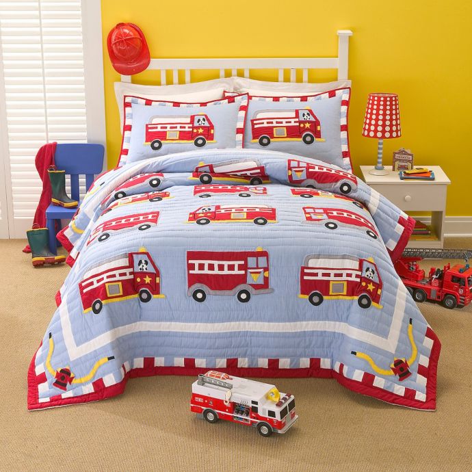 cotton-fire-truck-quilt-set-bed-bath-beyond