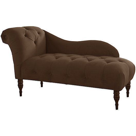 Alternate image 1 for Skyline Furniture Chaise Lounge in Velvet Chocolate