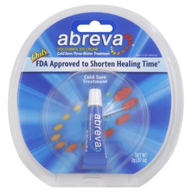Abreva&reg; Cold Sore Treatment .07 oz Tube. View a larger version of this product image.