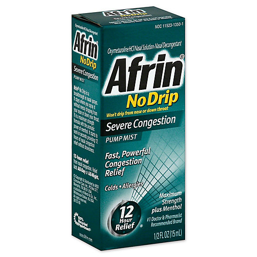 Alternate image 1 for Afrin® Severe Congestion 12 Hour Relief .5 oz. No Drip Pump Mist