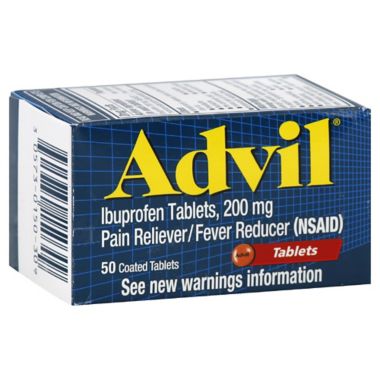 Advil 50-Count 200 mg Tablets. View a larger version of this product image.