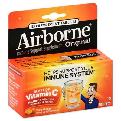 Airborne&reg; 10-Count Effervescent Tablets in Zesty Orange