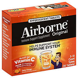 Airborne 30-Count Effervescent Tablets in Orange