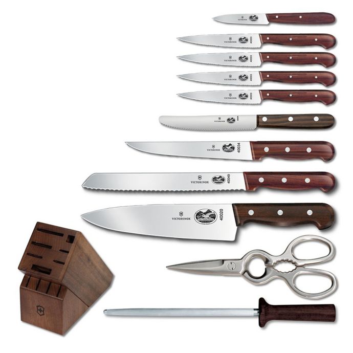 victorinox swiss army cutlery rosewood straight steak knives