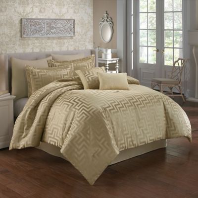 Waves Comforter Set in Beige | Bed Bath & Beyond