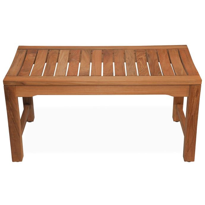 36 Inch Backless Rosemont Teak Shower Bench