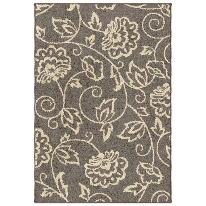 Aria Rugs Carolina Fleece Collection Abby Rugs in Grey Bed Bath and