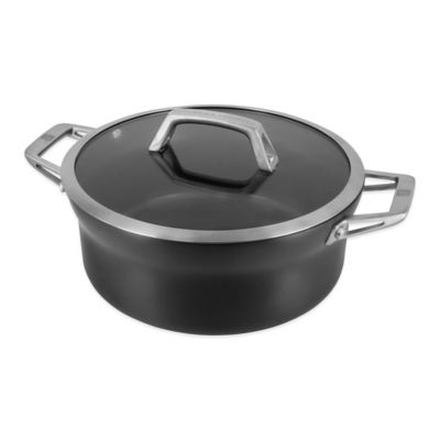 Crock Pot 69146.02 Artisan Oval Cast Iron Dutch Oven with Non-Stick Surface Slate Gray 7 Quart 
