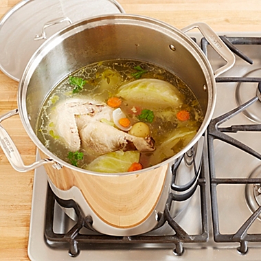 All-Clad Stainless Steel 16 qt. Covered Stock Pot. View a larger version of this product image.