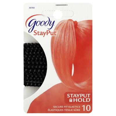 Goody&reg; StayPut 10-Count Slideproof Hair Elastics