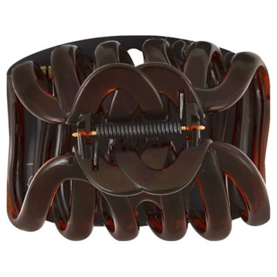 Karina French Couture Thick Hair Wide Bun Claw Clip in Tortoise | Bed