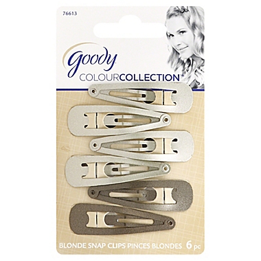 Goody&reg; Colour Collection&trade; 6-Pack Snap Clips in Blonde. View a larger version of this product image.