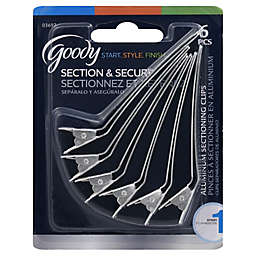 Goody 6-Count Section Clips in Aluminum