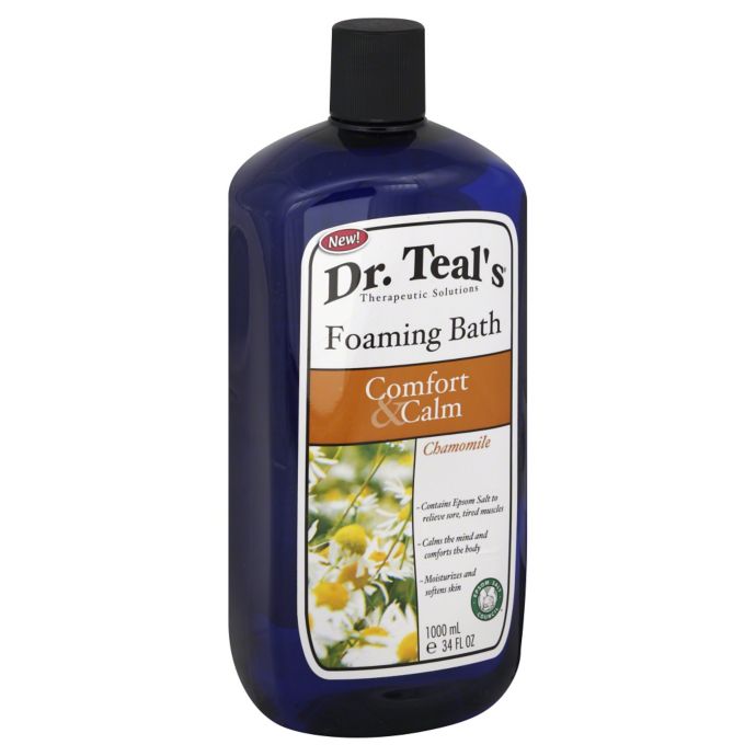Dr Teals Comfort And Calm 34 Oz Chamomile Foaming Bath Bed Bath And Beyond