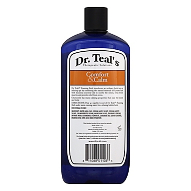 Dr. Teal&#39;s Comfort & Calm 34 oz. Chamomile Foaming Bath. View a larger version of this product image.