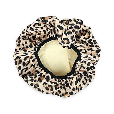 Betty Dain Socialite Terry Liner Shower Cap in Safari Spots. View a larger version of this product image.