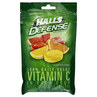 Halls Defense&reg; 30-Count Vitamin C Cough Drops in Citrus