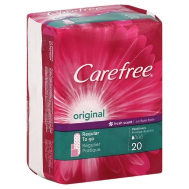 Carefree To Go 20-Count Deodorant Panty Shields. View a larger version of this product image.