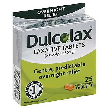 Dulcolax&reg; 25-Count Laxative Tablets. View a larger version of this product image.