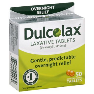 Dulcolax Laxative 50-Count Tablets. View a larger version of this product image.