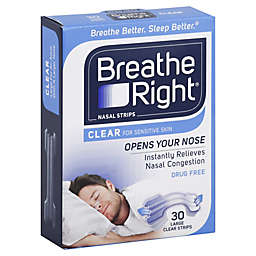 Breathe Right Nasal Strips 30-Count Size Medium/Large In Clear