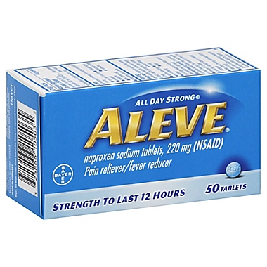 Aleve&reg; 50-Count Pain Reliever/Fever Reducer Tablets. View a larger version of this product image.