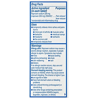 Aleve&reg; 50-Count Pain Reliever/Fever Reducer Tablets. View a larger version of this product image.