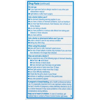 Aleve&reg; 100-Count Pain Reliever/Fever Reducer Caplets. View a larger version of this product image.