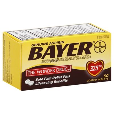 Bayer&reg; 50-Count 325 mg Aspirin Tablets