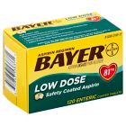 Alternate image 0 for Bayer&reg; Low Dose 120-Count 81 mg Enteric Coated Tablets