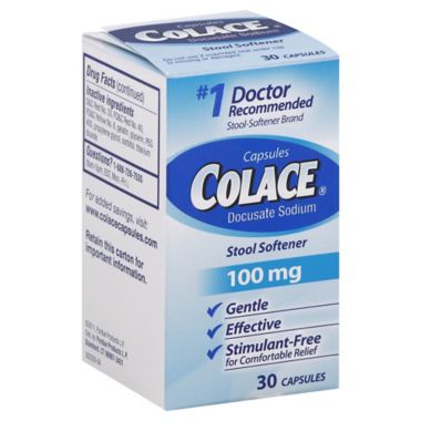 Colace 30-Count Caplets 100 Mg Stool Soft Caplets | Bed Bath & Beyond