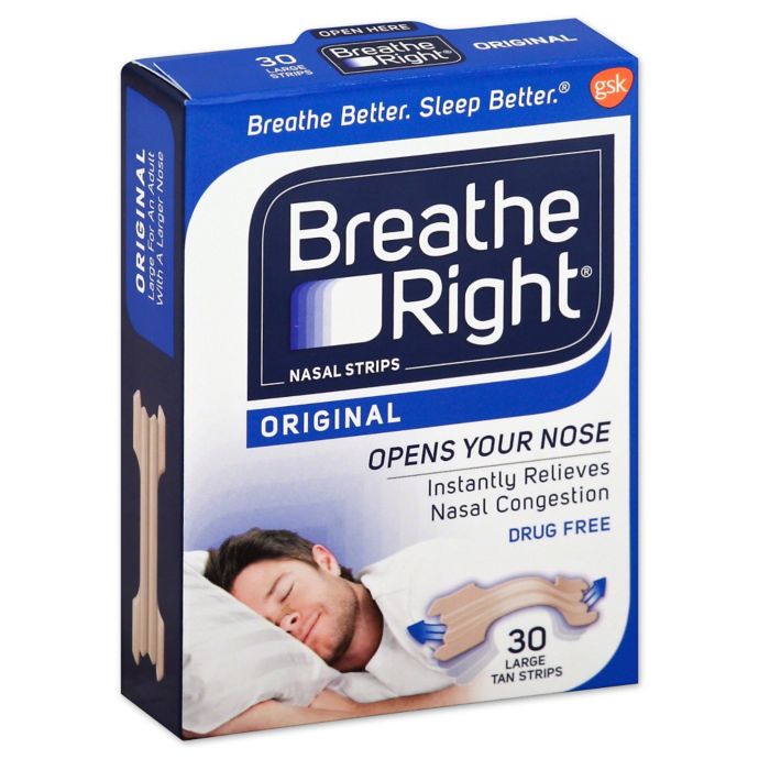 Breathe right. Nasal strips.