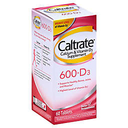 Caltrate® 60-Count 600+D Calcium Supplement Tablets