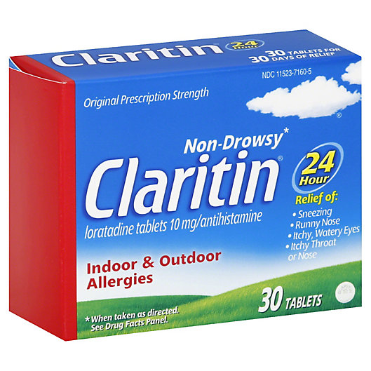 Alternate image 1 for Claritin 30-Count 10 mg 24 Hour Allergy Tablets