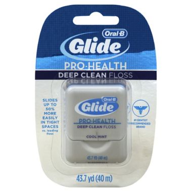 Oral-B Glide 43.7 Yards Pro-Health Deep Clean Floss in Cool Mint. View a larger version of this product image.