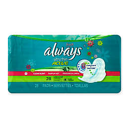 Always Fresh Ultra Thin Active 28-Count Long Super with Wings Pads
