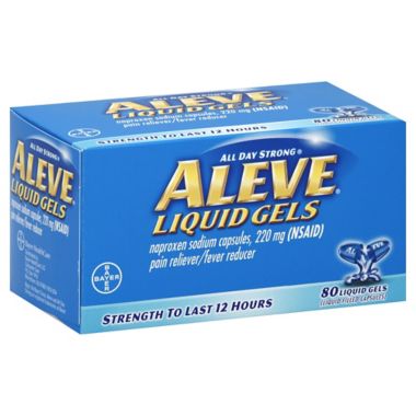 Aleve 80-Count Liquid Gels. View a larger version of this product image.