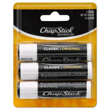 ChapStick Classic 3-Pack 0.15 oz. Original Lip Balm. View a larger version of this product image.