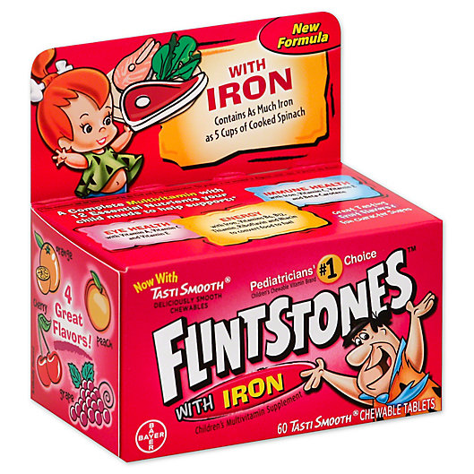 Alternate image 1 for Flintstones™ with Iron Multivitamin 60-Count Chewable Tablets