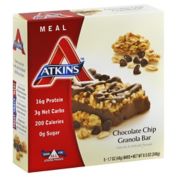 Atkins&trade; Chocolate Chip Granola Bar 5-Pack Meal Bars